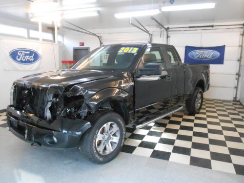 2013 ford f150 ext cab stx 4x4 619 miles ! no reserve salvage rebuildable