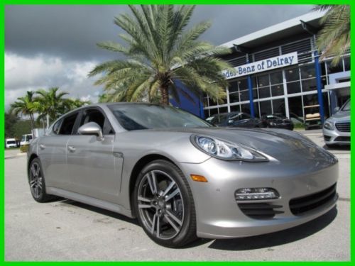 12 silver 3.6l v6 panamera s *heated leather front &amp; rear seats *low miles *fl