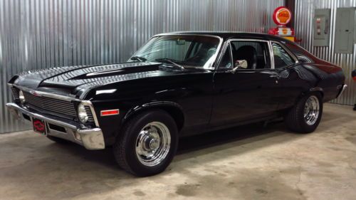 1970 nova low miles on restoration 500 horsepower 406, tremec 5 speed, currie 9+