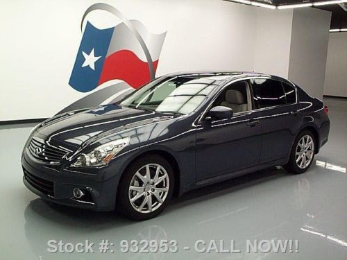 2012 infiniti g37 sport sedan sunroof nav rear cam 16k texas direct auto