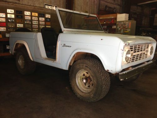 1966 early ford bronco u13fl roadster very original, and solid