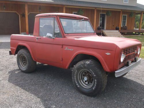 1967 ford bronco rare half cab 289 manual trans 4x4 - 32 pics