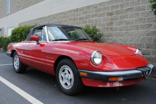 1990 alfa spider florida car 99.9% rust free! just 62k miles!