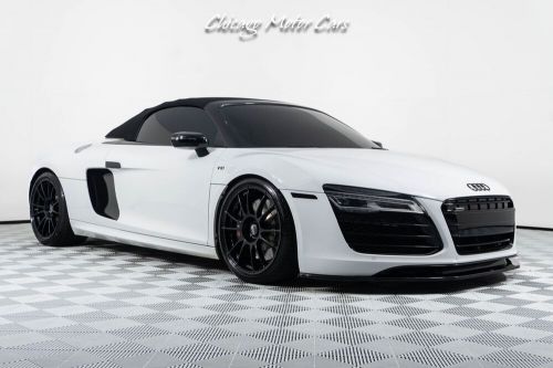 2014 audi r8 5.2 v10 quattro spyder low miles! full leather pkg