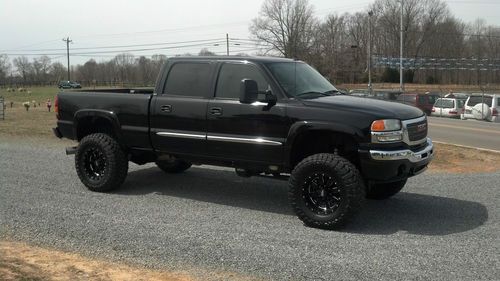 2006 gmc sierra 2500 hd slt lifted 4x4 6.6l duramax diesel!!!! no reserve!!