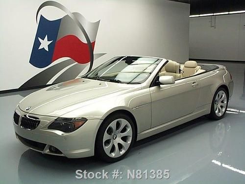 2007 bmw 650i convertible sport htd leather nav 27k mi texas direct auto