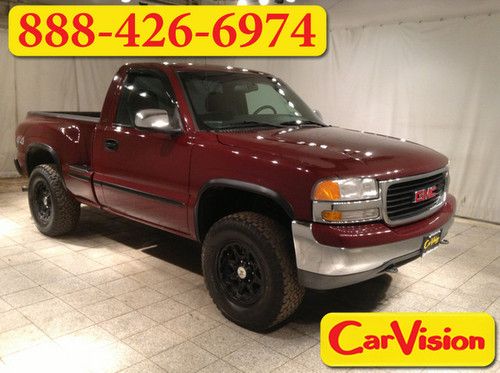 2001 gmc sierra 1500 flareside sle 4x4 custom black wheels 5.3l v8 very clean !