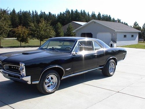 1966 black pontiac gto 2-door coupe (rare) - $42,500