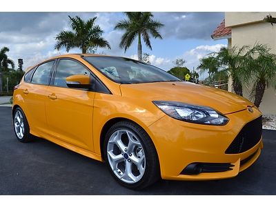 St leather bi xenon tangerine scream heated seats ecoboost turbo 6 speed manual