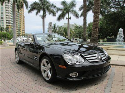 Black mercedes sl 550 sport roadster navi climate seats low low miles