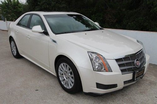 10 cts 4 awd white tan leather sunroof 14k miles we finance texas sedan 3.0l v6