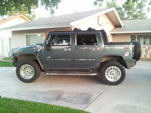 2005 hummer h2 sut luxury, chrome, navigation, 20" wheels, loaded!