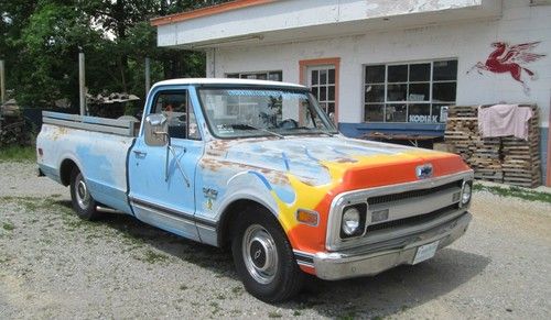 1969 chevy c-10 shop truck cruiser hot rat rod cool old school 69 patina