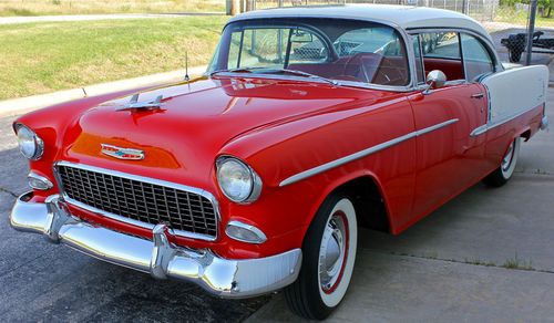 1955 chevrolet bel air 2 door hardtop chevy 265 v-8 3 speed with overdrive