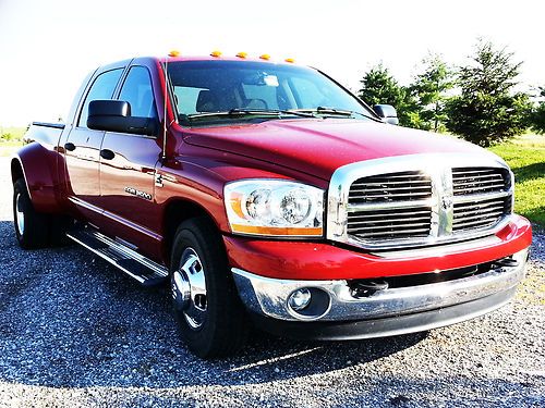 2006 dodge ram 3500 turbo diesel mega cab dually slt 5.9l tow pkg no reserve!