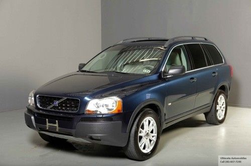 2004 volvo xc90 t6 awd 3row sunroof leather pdc alloys heatseats 7-pass clean !