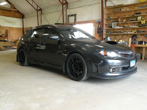 2008 subaru impreza wrx sti dark grey metallic hatch