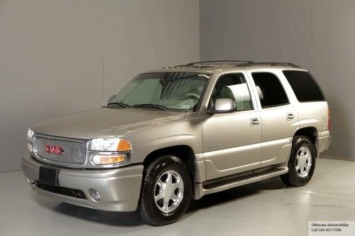 2002 gmc yukon denali 4x4 8-pass 1-owner leather heated seats 3row clean carfax