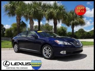 Lexus certified 2012 es 350 navigation/leather/sunroof &amp; more +0% apr!