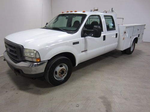 04 ford f-350 xl 6.0l turbo diesel drw crewcab workbody 2 owner co/nv  80+ pics