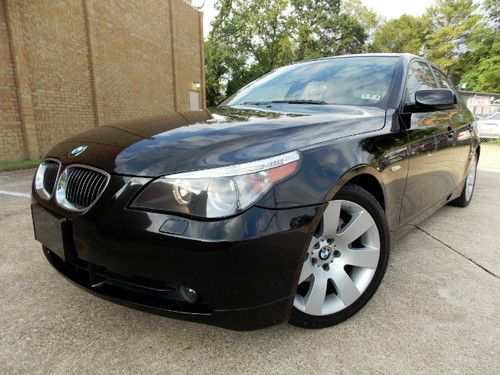 2007 bmw 530i one owner, premium and sport pkg, lthr, cd, navi, free shipping.