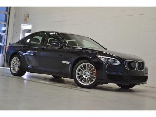 Great lease/buy! 14 bmw 750i msport executive lighting cold weather nav moonroof