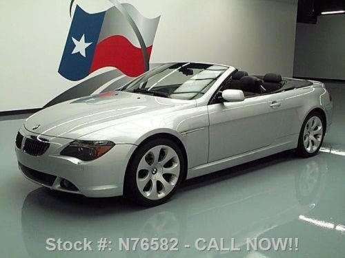 2006 bmw 650i sport convertible heated seats nav 47k mi texas direct auto