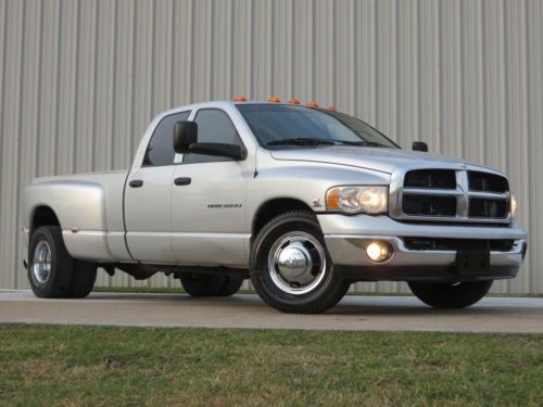 04 ram 3500 slt (5.9) cummins h.o 6-speed manual 2-owners carfax texas truck !!!