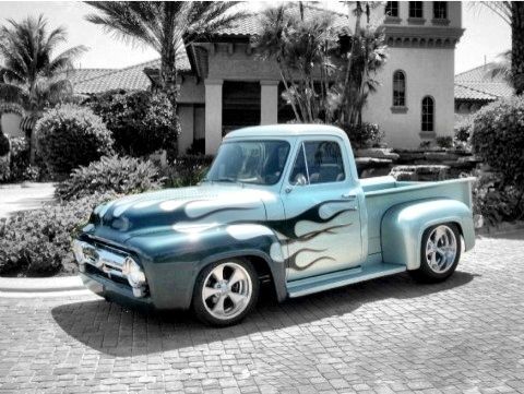 1955 ford f100 street rod! a unique head turner , f-100 pickup,  porsche, hotrod