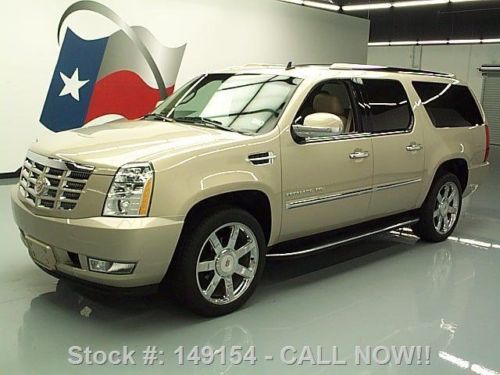 2012 cadillac escalade esv lux sunroof nav dvd 22&#039;s 27k texas direct auto