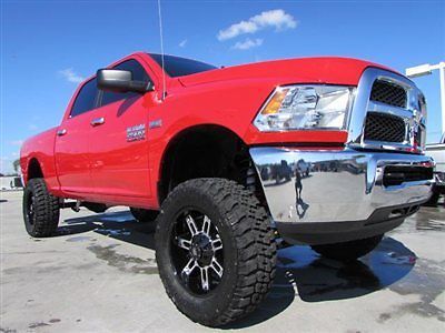 13 ram 2500 heavy duty crew cab slt 5.7l hemi new lift rims and tires red