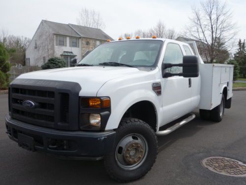 Ford f-350 4wd xl supercab knapheide utility box 6.4l diesel no reserve