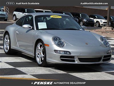 07 porsche 911 carrera 4s silver leather heated seats moon roof  clean car fax