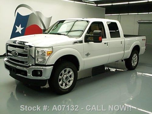 2011 ford f250 lariat crew 4x4 diesel sunroof nav 1k mi texas direct auto