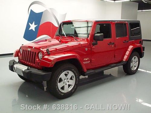 2011 jeep wrangler unltd sahara 4x4 auto hard top 33k texas direct auto