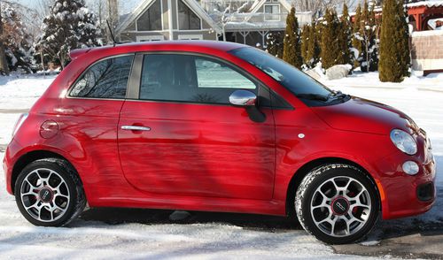 2012 fiat 500 sport hatchback alloys spoiler