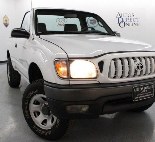 We finance 2002 toyota tacoma regularcab auto 4wd 67k bedliner towrcvr cd 4cylnd