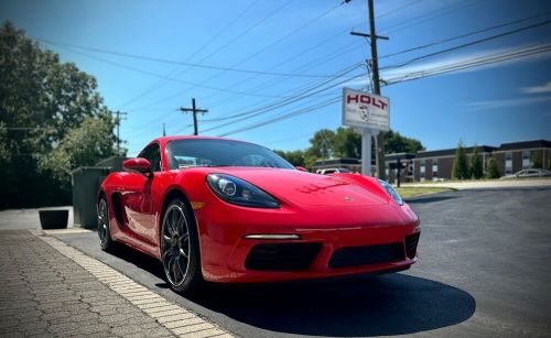 2019 porsche cayman 718, guards red, sport chrono, brand new tires and wheels!