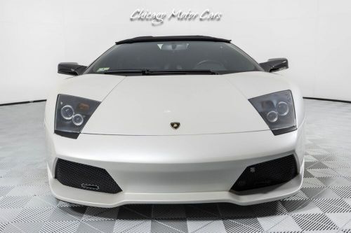 2008 lamborghini murcielago lp 640 roadster! only 9k miles! rare balloon white