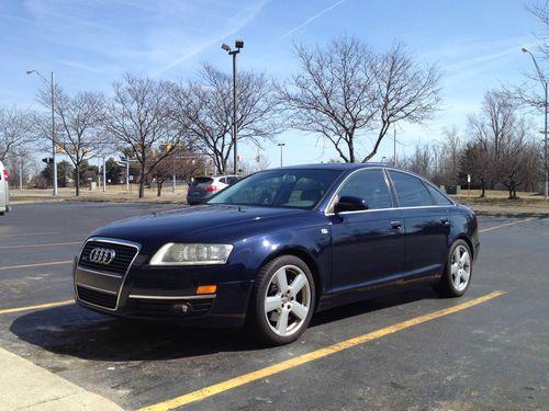 2005 audi a6 quattro 4dr sedan v6 3.2l premium loaded awd night blue/platinum