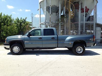 Chevy 3500 silverado 4x4 diesel dually crew cab - heated leather - bose - alloys