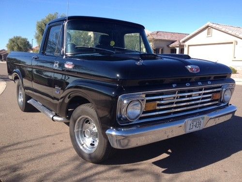 1963 ford f100 unibody custom built 302 twin turbo  v8 9" rear posi c6 trans