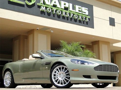 2007 aston martin db9 volante 6 speed manual, green top, bamboo wood