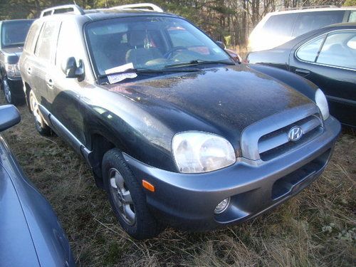 2005 hyundai santa fe gls/lx salvage rebuildable flood damaged as is