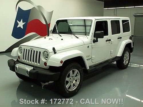 2012 jeep wrangler 4x4 sahara unltd nav hardtop 16k mi texas direct auto