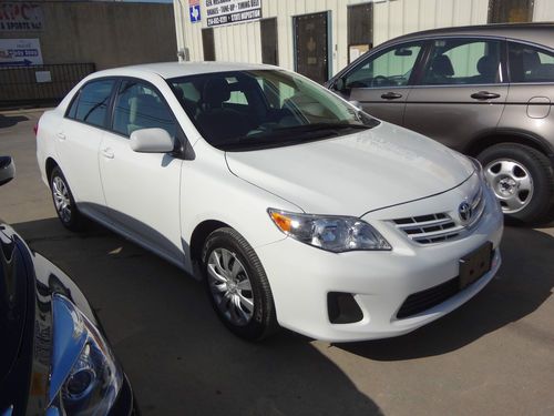 2013 toyota corolla le auto 11k mi hail damage clear title clean carfax, cheap