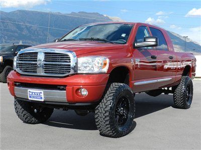 Dodge ram mega cab cummins diesel laramie 4x4 custom new lift wheels tires nav