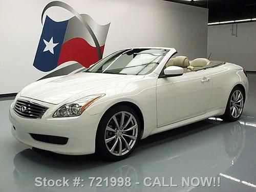 2009 infiniti g37 convertible vent seats rear cam 68k texas direct auto