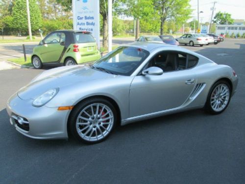 Cayman s coupemanual 6 speed, 19&#034; carrera wheels! black leather  clean car!