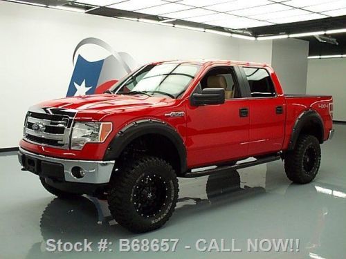 2013 ford f-150 crew 5.0 4x4 lift leather bedliner 13k! texas direct auto